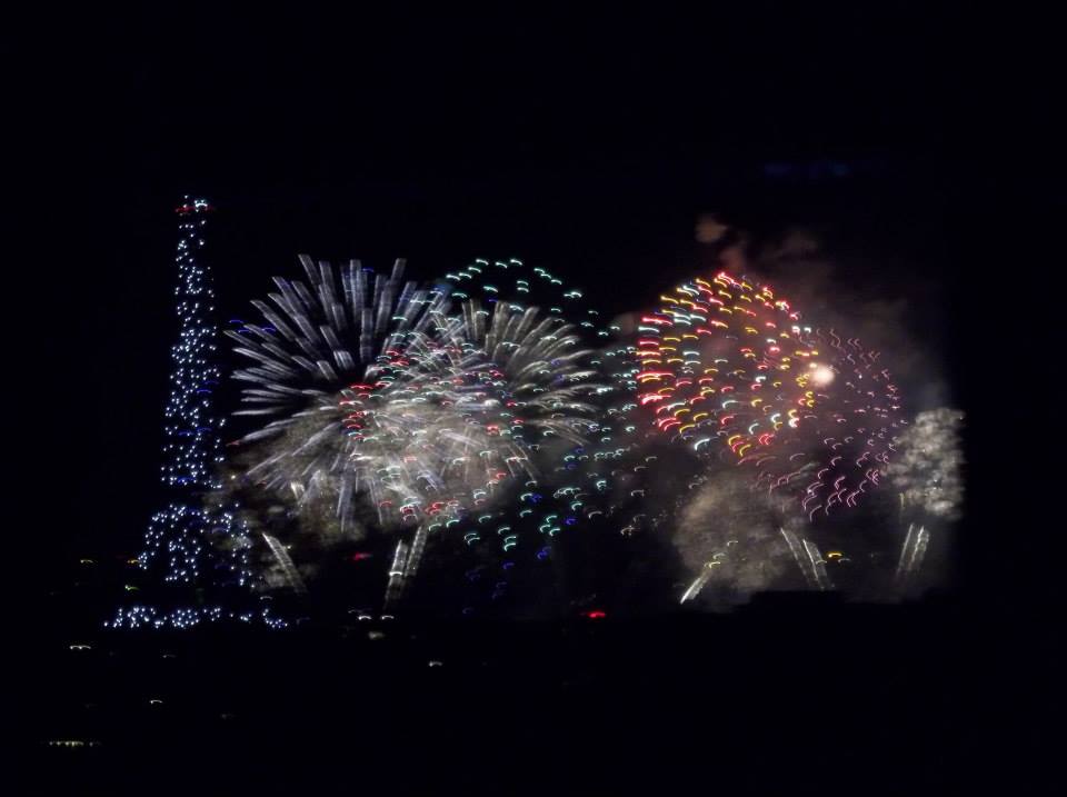 Bastille Day fireworks in Paris.