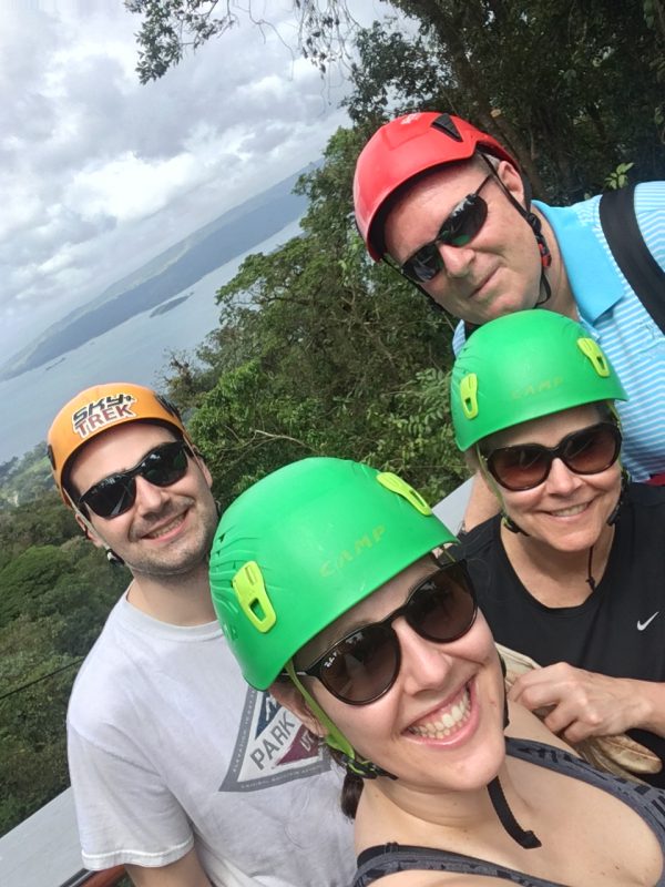 Family Zip Lining in Costa Rica
